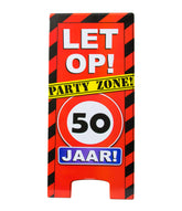 Warning Sign 50 Jaar 62,5cm